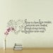 Vinyl Wall Decal - Home is Where Love Resides - Whimsical Bird Design