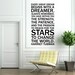 Vinyl Wall Decal Sticker Art - Quote by Harriet Tubman - Every Dreamer - large wall mural