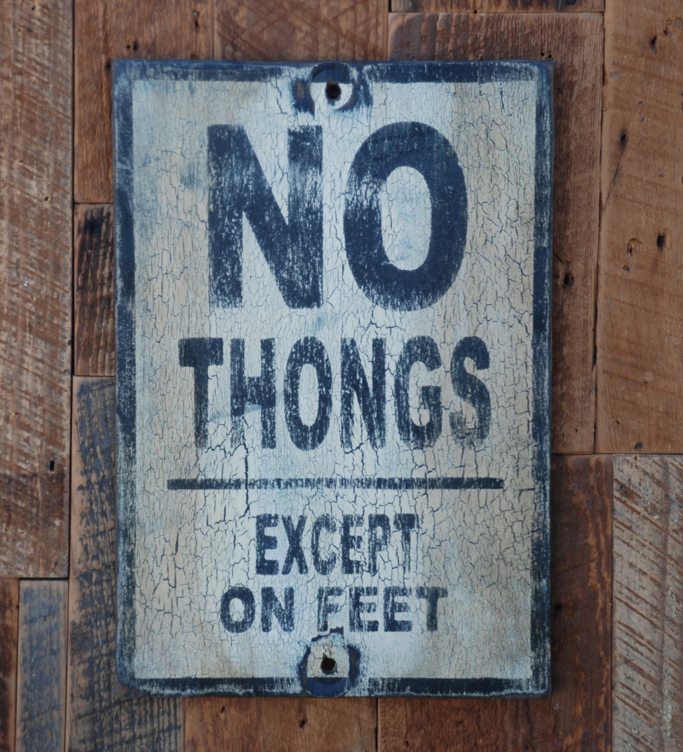 no thongs sign