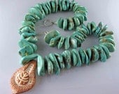 Green Turquoise Statement Necklace
