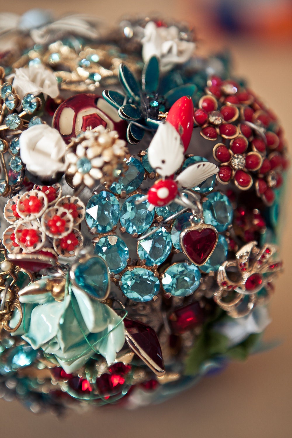 Custom Brooch Bouquet Handmade by The Ritzy Rose - Small