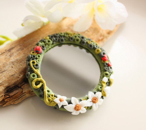 Floral mirror - Nature inspired - summer fields