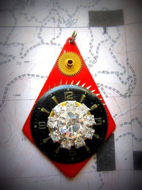 ON SALE Steampunk Pendant 9411