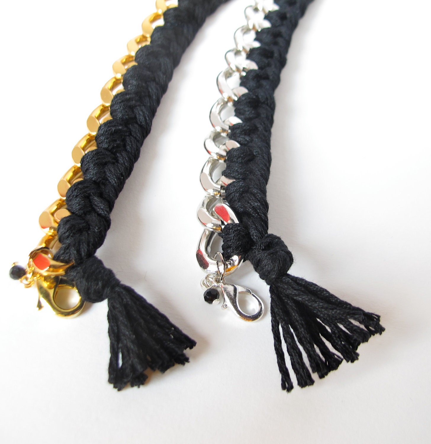 Woven Friendship bracelet in BLACK