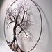 Wire Tree Of Life Ancient Spirit sculpture with natural Calcites, original Art 16" wall hanging decor