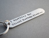 Disney College Program Alum Keychain Hand Stamped by The Copper Fox