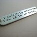 Harry Potter Inspired Keychain Hand Stamped Marauder's Map Quote