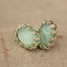 Mint gold plated  post earrings