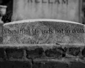 A Beautiful Life Atlanta Oakland Cemetary 8X10 Black and White Fine Photo Print