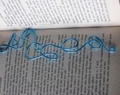 Turquoise wire bookmark