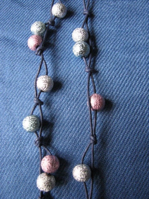 Silver, blue, pink sparkling hairfall