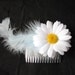 Haircomb with a daisy