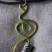 Applegreen wire pendant