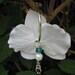 Flower earrings white orchids
