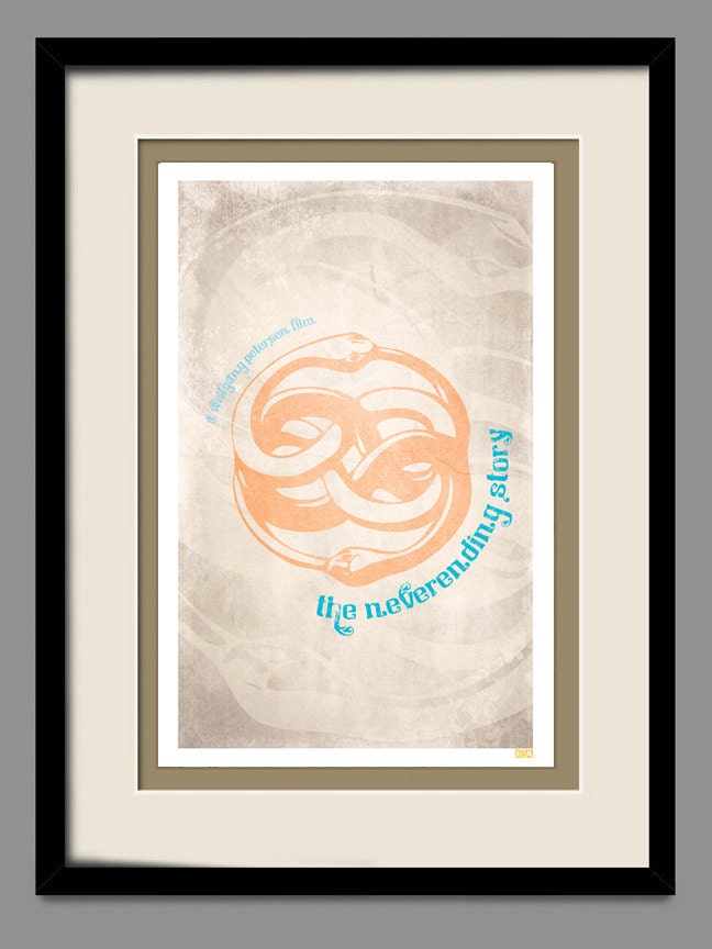 The NeverEnding Story - Retro Movie Poster 11x17 Print