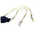 Lapis Necklace Gold Jewelry Navy Blue Jewellery Gemstone Chevron Fancy Chain Point Arrow Stick Beads Unique Fashion