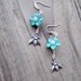 Reserved listing for db007:  Turquoise Earrings Silver Jewelry Flower Jewellery Honey Bee Pearl