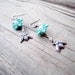 Reserved listing for db007:  Turquoise Earrings Silver Jewelry Flower Jewellery Honey Bee Pearl