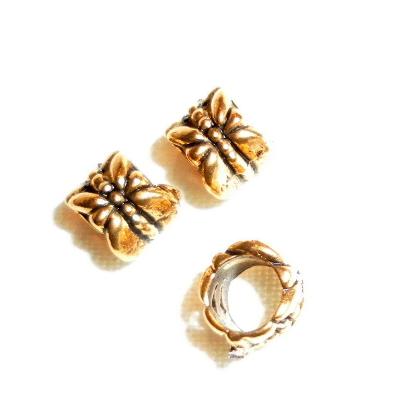 4 european dread beads