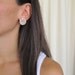 Gold Sugar White Rose Earrings KO