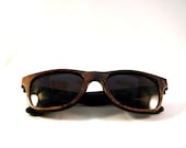 Handcrafted Wooden Faced Sunglasses Wayfarer // WALNUT  Eyewear