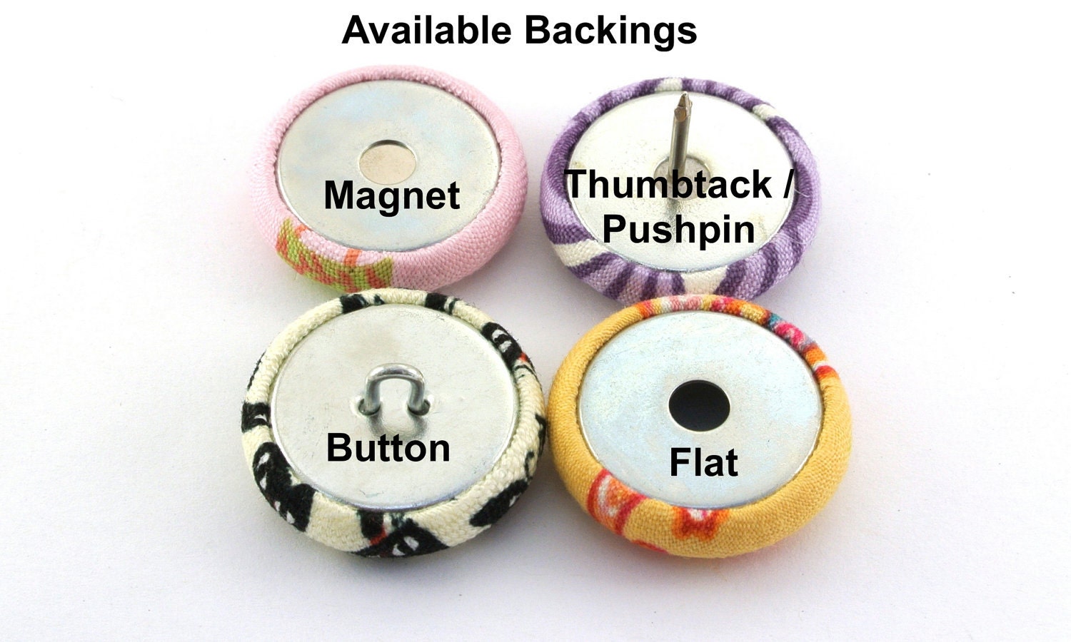 Space Robots Thumbtacks Fabric Covered Buttons Pushpin Lab