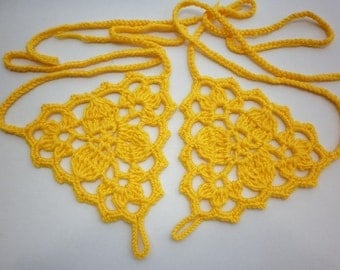 Neon Yellow  Barefoot Sandals - foot jewelry,Ladies, Nude shoes,Summer, lace shoes, Beach, Pool, Bridal  dance vamp