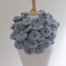 PDF CROCHET PATTERN Scarf Berry Bluebird - bright sky blue wool gorgeous feminine neckwarmer