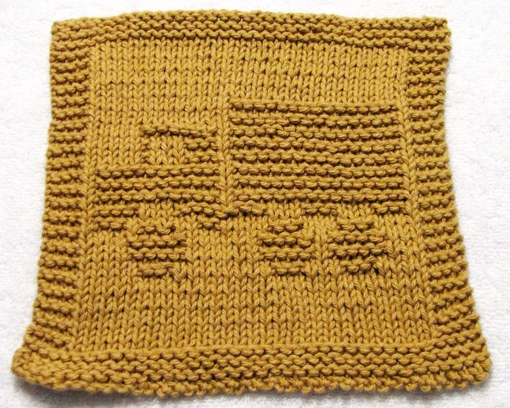 Knitting Cloth Pattern - TRUCK -  PDF - Instant Download