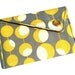 Card Holder - Yellow and White Circles on Grey