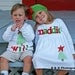 Christmas Dress Shirt Set - Brother Sister Sibling Set -  Christmas Applique Outfits