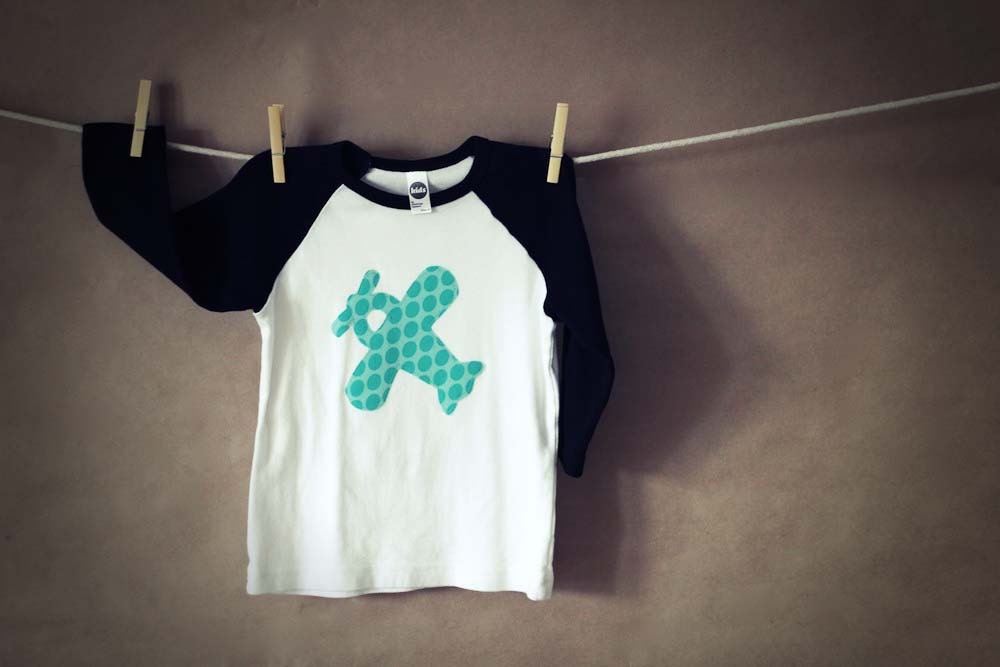 Airplane Applique Raglan Tee