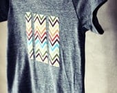Triple Zag Stripe Applique Tee  (for boys or girls)