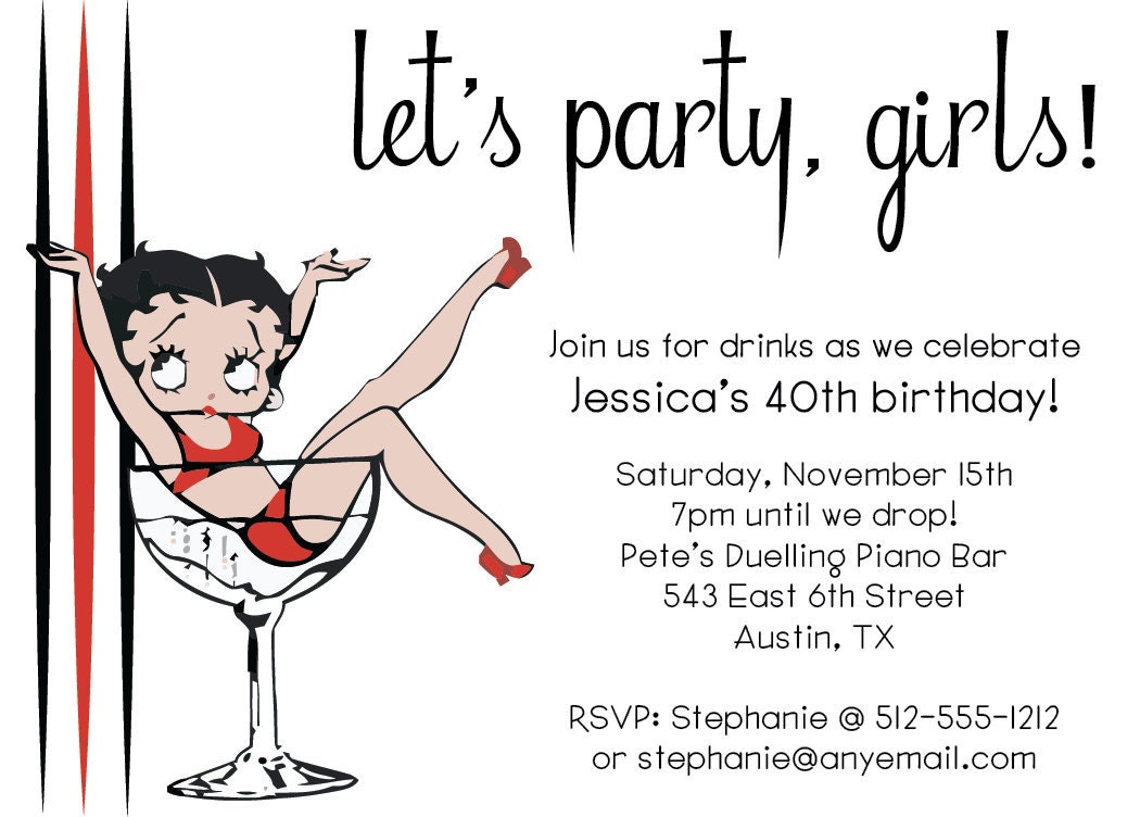 Party on with Betty Boop Invitation Il_170x135