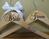 Personalized Bride and Groom Hangers