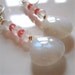 Blue Flash Moonstone Gemstone and Padparadscha Swarovski Crystal Earrings, Anthropologie Earth Style, Spring Trends, Your Daily Jewels