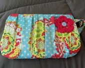 Pleated Flower Clutch -  Ready to Ship