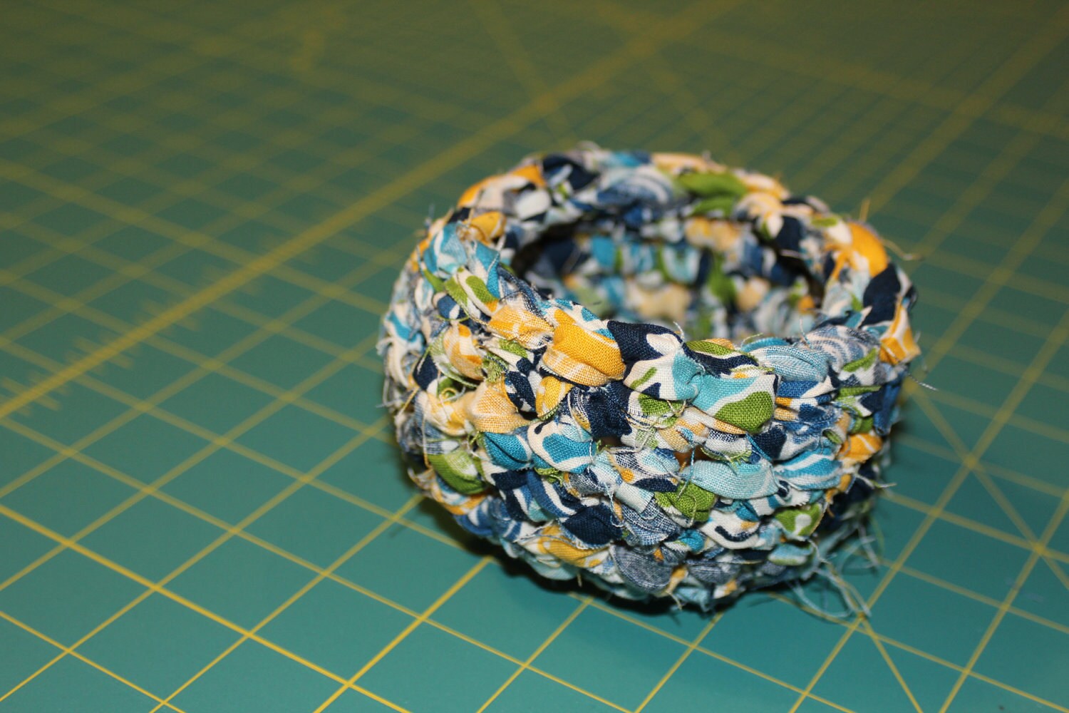 Fabric Crochet Bowl - Mini