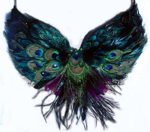 Tribal Peacock Feather Belly Dance BRA custom Made 4U