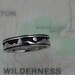 MOON OVER MOUNTAINS Scenic Landscape Wedding Band, in 14k yellow , rose or white gold