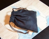 Dice Bag in Gunmetal Gray Suede