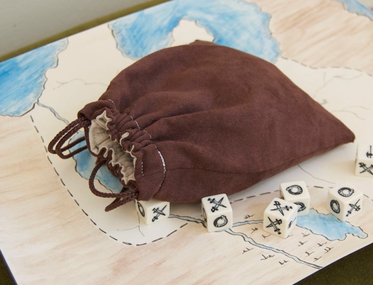 Drawstring Bag in Hobbit Brown Sienna