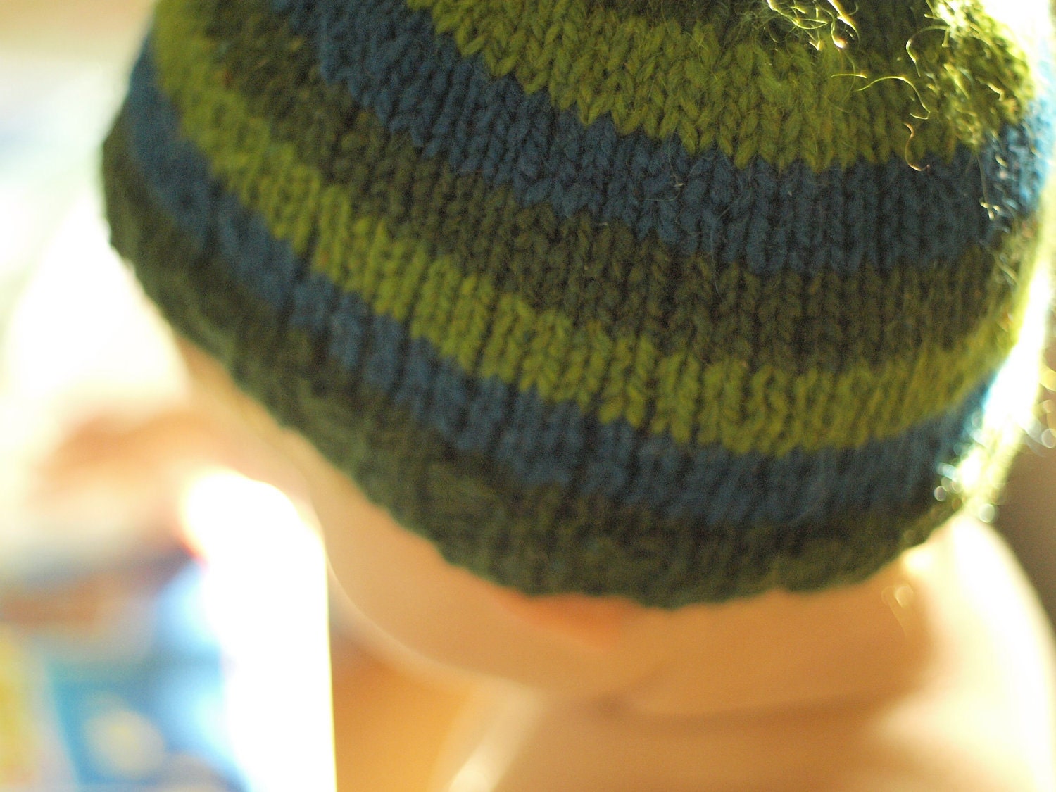 woolie striped hat for babies