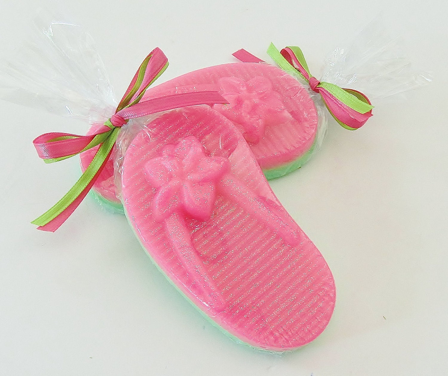 FLIP FLOP Beach Pool Party Natural Soap - handmade, glycerin, scented, kids, fun, custom party favors