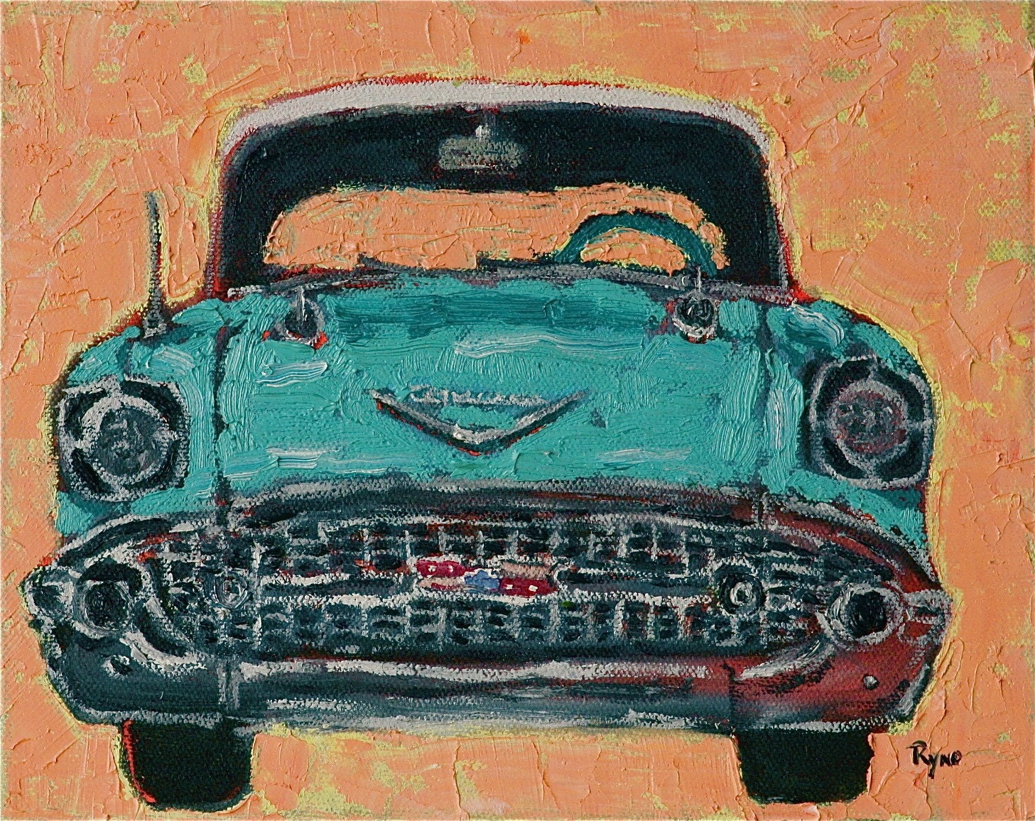 57 Chevy - print, home and living, decor and house ware, wall decor, kids, boys, girls, art and decor