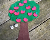 How Many Apples on the Tree- felt counting, adding and subtracting math game