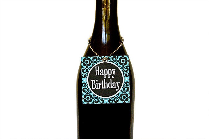 Happy Birthday - Set of 6 Wine Tags