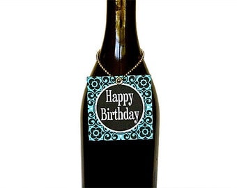 Happy Birthday - Set of 6 Wine Tags