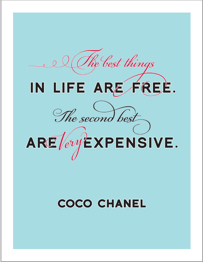 The Very Best Things - Chanel - 11"x14" Print