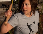 Geek Zombie Love t-shirt mother's day women's grey XL American Apparel shirt, 8 bit zombies